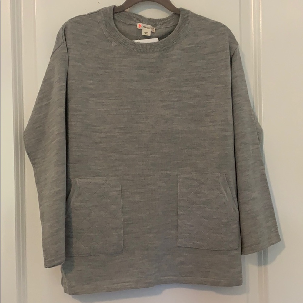 Crewcuts Girls Merino Wool Sweater w/ Pockets